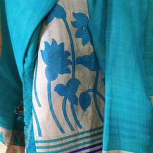 UN-USED SAREE WITH UN STITCHED BLOUSE PC