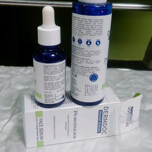 Combo 2% Salicylic Acid Serum And Toner For Acne