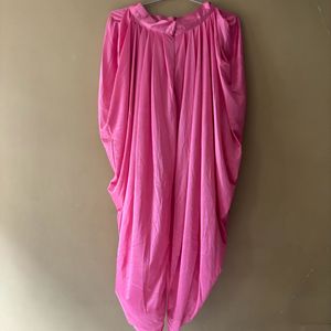 Pink Dhoti Kurta Set.