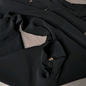 New Premium Korean Black Satin Shirt