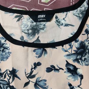 Max Floral Peach Colour Top