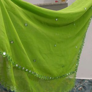 💚 Beautiful Green Dupatta For Festival Season 👍