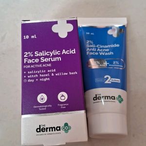 2% Salicylic Acid Serum And Face Wash By Derma Co