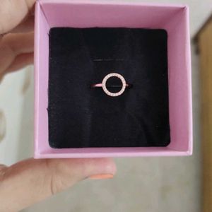 GIVA 925 Silver Rose Gold Circle Of Life Ring