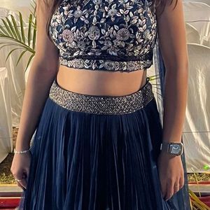 Blue Festive And Wedding Lehenga