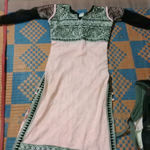 Net & Velvet Kurta