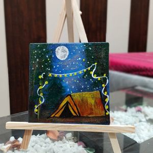 Moonlit Camp(Mini Canvas)