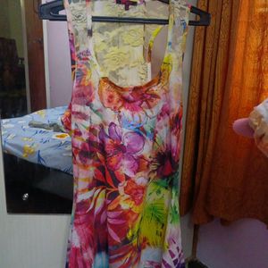 Beautiful Multi Color Floral Dress/Top