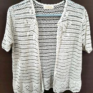 White Crochet Shrug🕊️