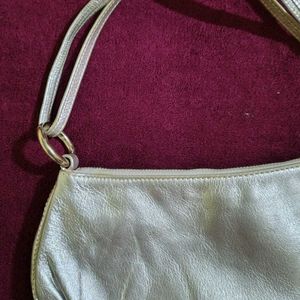 Silver Shoulder Bag.