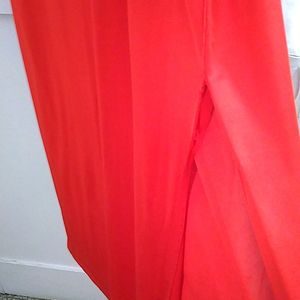 Hot Red Night Dress With Side Knee Slit