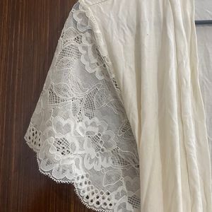 Soft Lace Sleeve Robe