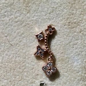 Rose Gold Charm Dangle Earrings