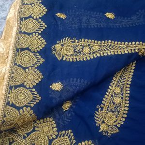 Saree Party Wear With Blouse Peic