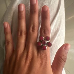 Pink Star Shaped Ring