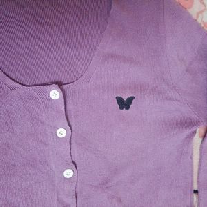 Cute Lavender 🪻 Top| Crop Top|Korean |Pinterest