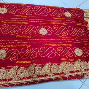 Karvachauth Special CHUNARI Saree With Blouse