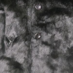 reBlack Over Coat Imported Furr High' Quality Bran