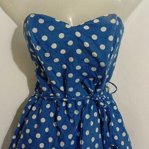 BLUE DOTTED FROCK