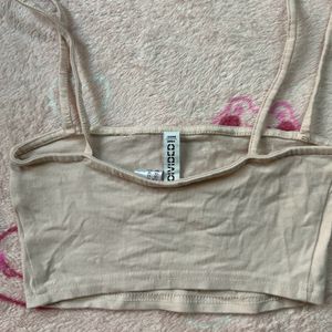 H&M Peach Crop Top