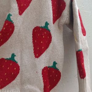 Pinteresty Strawberry Sweater