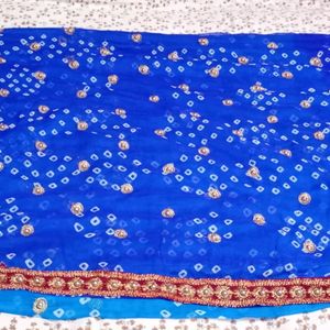 Blue Saree Free