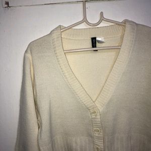 White Hm Cardigan