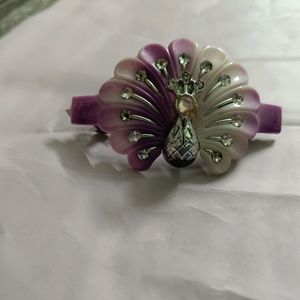 Two Peacock Style Hairclips