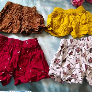 BabyGirl Cotton Daily Shorts