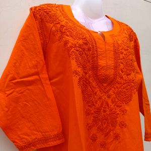 Chikankari Pure Cotton Kurta