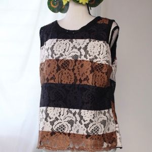 Sequin Neck Lace Top