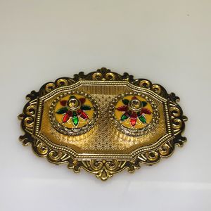 Puja Roli Chawal Plate For Your Mandir | Designer Plate Best For Your Home Temple