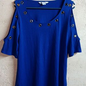 🇦🇺 Trendy Women's Fashion Top Half-sleeve Blue