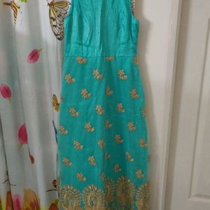 Sea Green Ethnic Dress