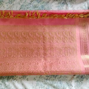 Pink Silk Saree