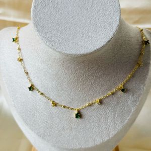 Dainty Multi-stone Anti-tarnish Necklace