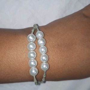 White Pearl Bracelets