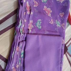 Daily Wear Purple Colour Saree