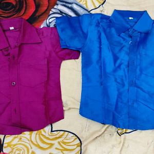 Kids Silk Shirt Ethnic Wear