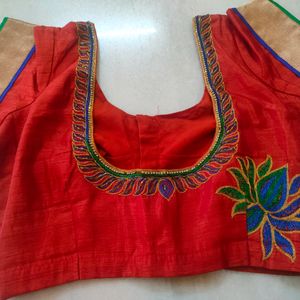 Red Readymade Blouse