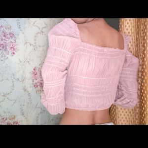 Pink Crop Top