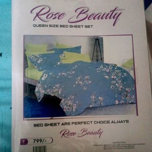 Double Bedsheet With Cusion Cover