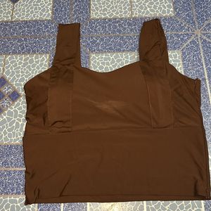 brown women padded Bra Gym