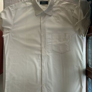 40 Cm Arrow Cotton White Full Sleeves Shirt