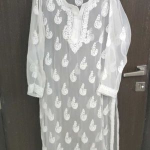 Georgette Lucknowi Chikankari Kurta