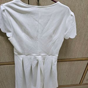 White Polyester And Spandex Sexy Western Wear