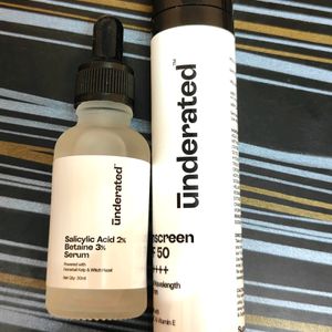 Combo Of Underated Sunscreen And Serum