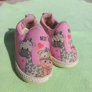 Shoes Baby Girl Pink Color Cartoon