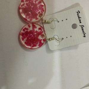 Set Of 4 Resin Earrings, Stylish N Light Weight.