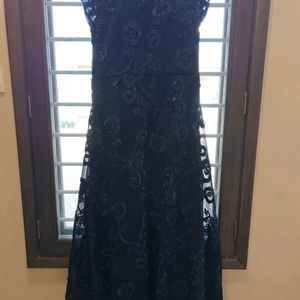 Navy Blue Partywear Gown